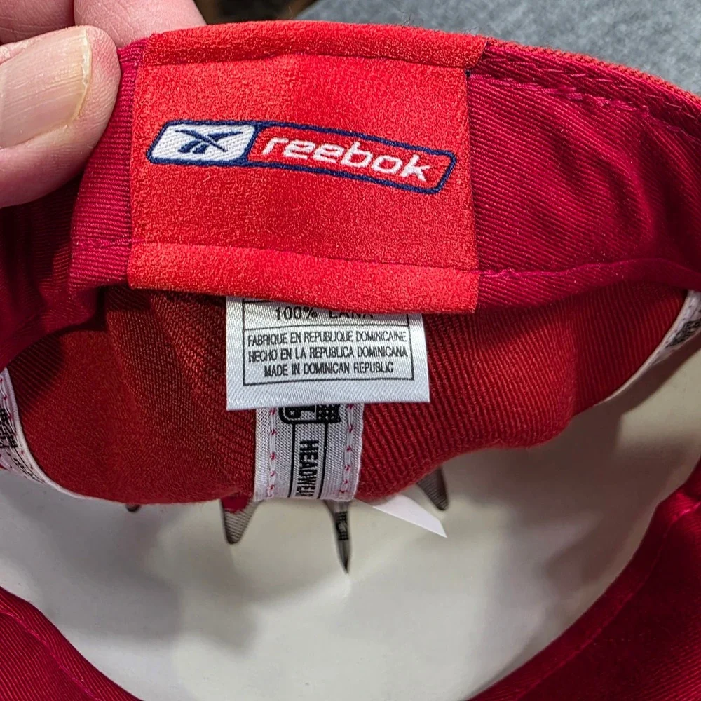 Reebok San Francisco 49ers NFL Fitted Baseball Cap Red‎ Gold 6 7/8 100% Wool VTG